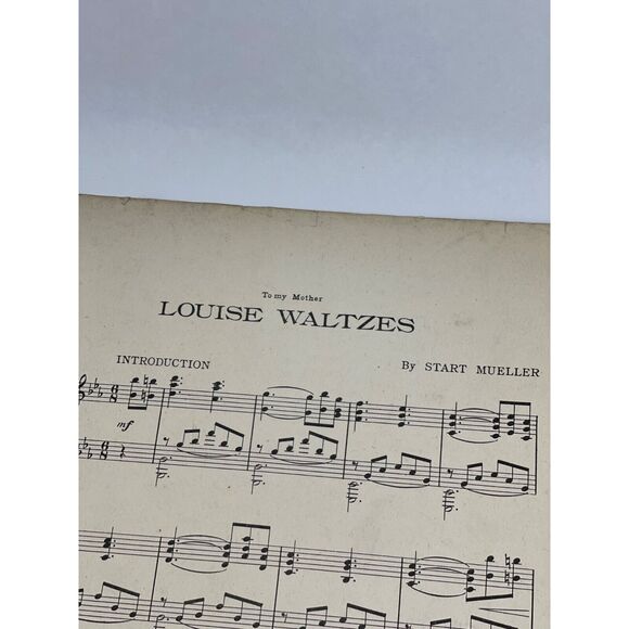 1913 Antique Louise Waltzes Sheet Music Stuart Mueller - Picture 2 of 8